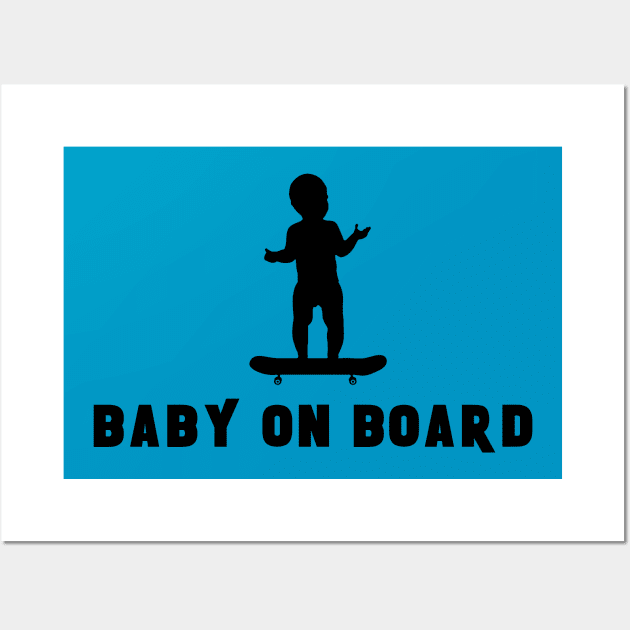 Baby on Board Wall Art by dankdesigns